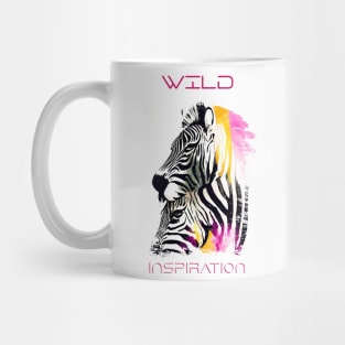 Zebra Wild Nature Animal Colors Art Painting Mug